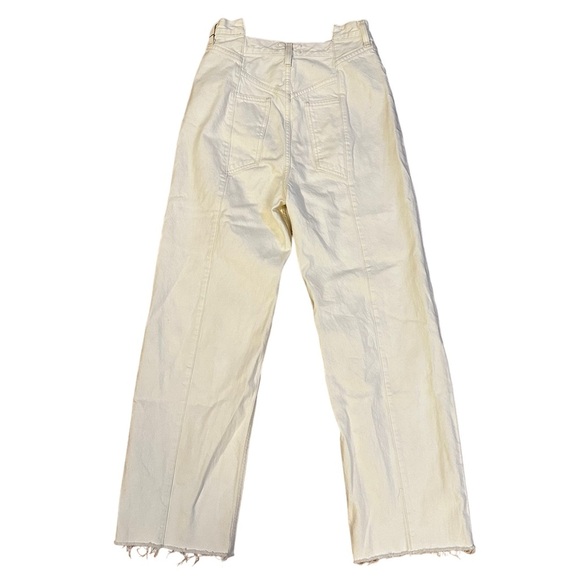 AGOLDE White Pieced Angled Straight-leg Jeans Size 27 - Picture 5 of 5